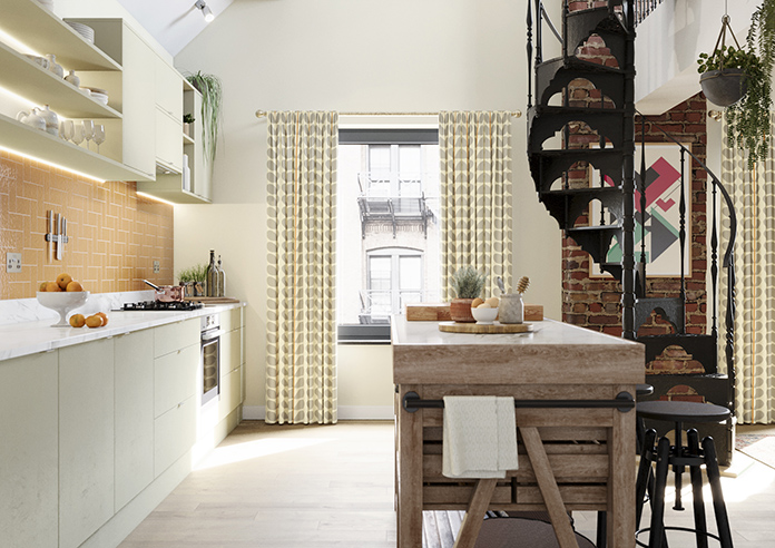 Orla Kiely Two Colour Stem, Warm Grey - Made to Measure Curtains - Image 3